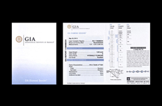 GIA 2006年以前的舊證書版本-小本鑑定書